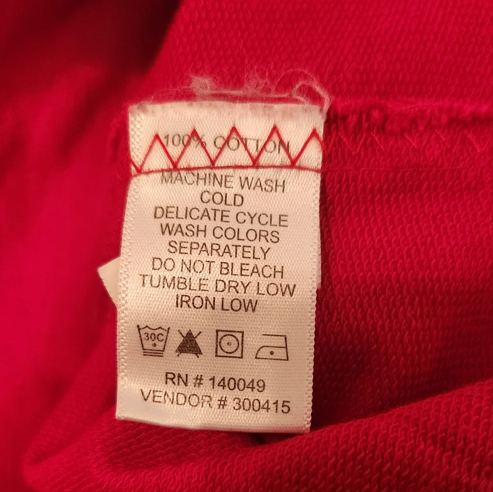 Real Comfort by Chadwicks‎ Red Knit Long Sleeve Pullover Top, Size PL